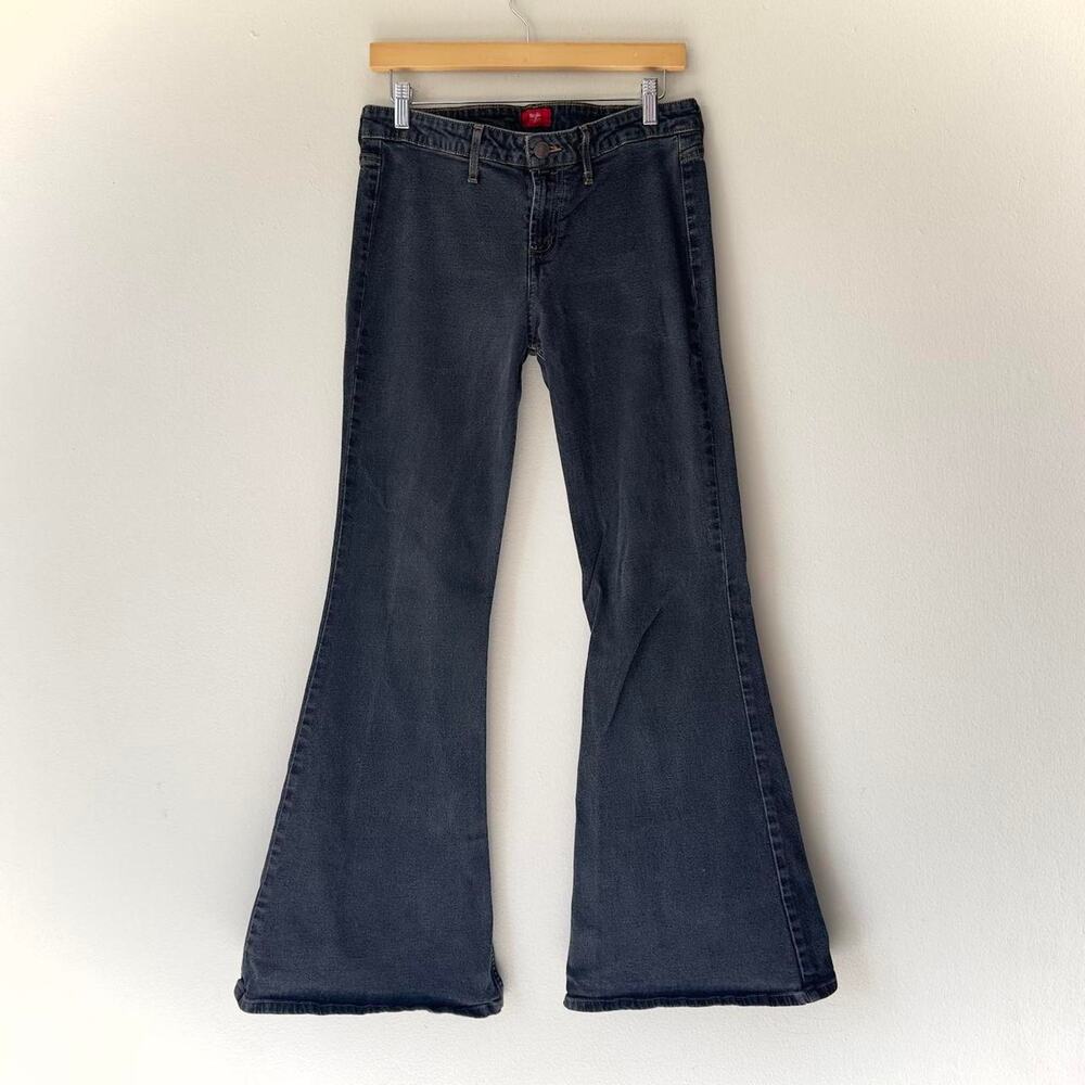 Vintage Mossimo Jeans Junior’s Size 13, Black Bell Bottom Flare Y2K Hippie